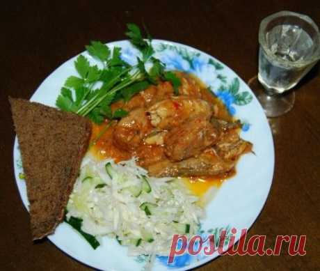 Бычки в томате - консерва | Четыре вкуса