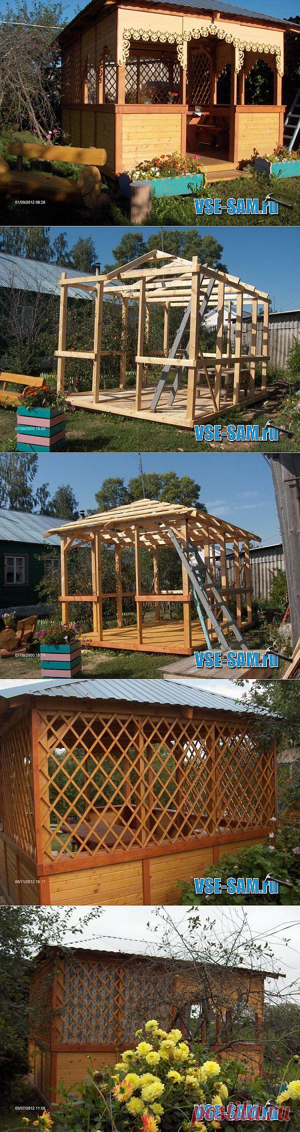 Дачная беседка своими руками &raquo; VSE-SAM.ru - Сделай сам своими руками поделки, самоделки