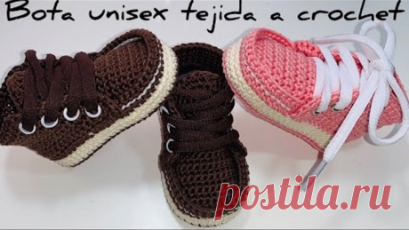 Botas tejidas a crochet| 3/6 Meses| Paso A Paso | Crochet Baby boots