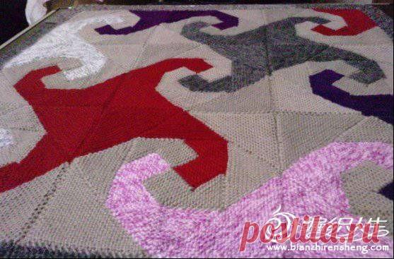 Плед-палас-ковёр (пэчворк) МК.