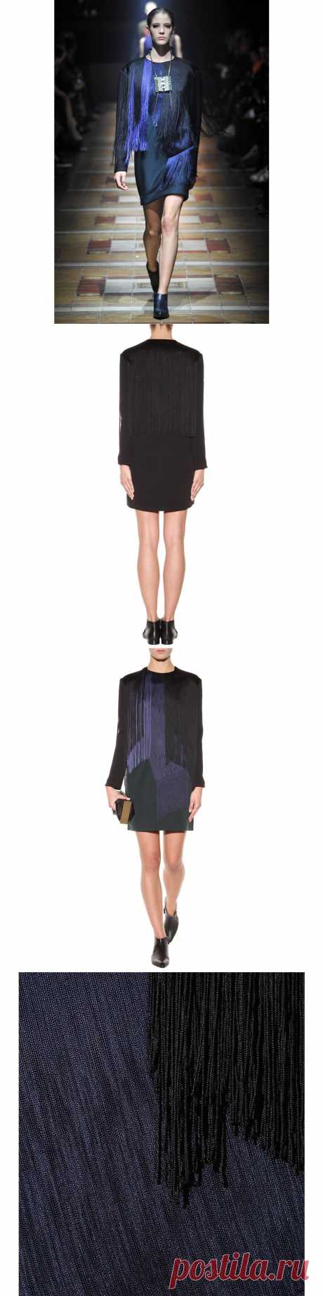 mytheresa.com - Fringed wool-blend dress - Short - Dresses - Clothing - Lanvin - Luxury Fashion for Women / Designer clothing, shoes, bags