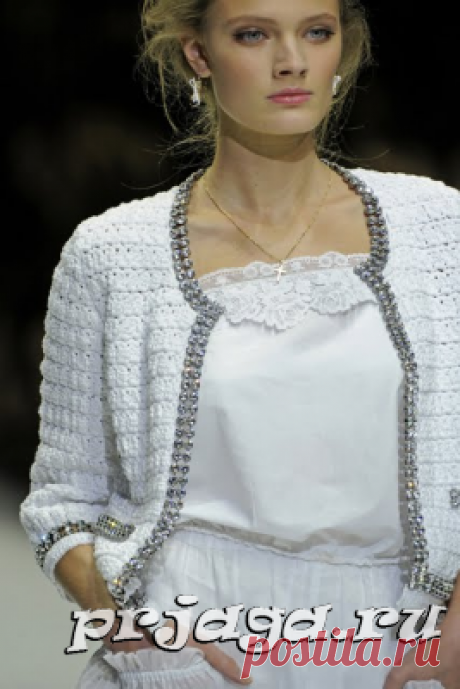 Кардиган крючком с стразами в стиле DOLCE & GABBANA