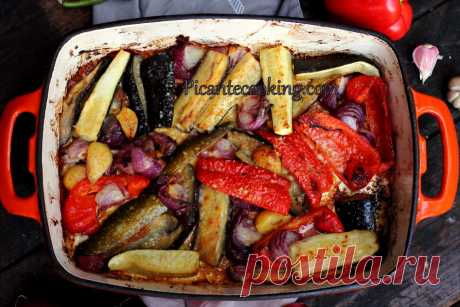 Літні овочі запечені з сиром | Picantecooking