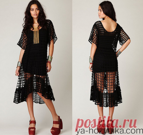 Связать платье от Free People. Модные модели платьев со схемами и описаниями