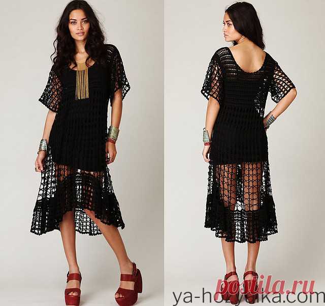 Связать платье от Free People. Модные модели платьев со схемами и описаниями