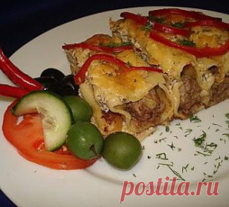 Каннеллони под белым соусом, пошаговый рецепт с фото Каннеллони под белым соусом. Пошаговый рецепт с фото, удобный поиск рецептов на Gastronom.ru