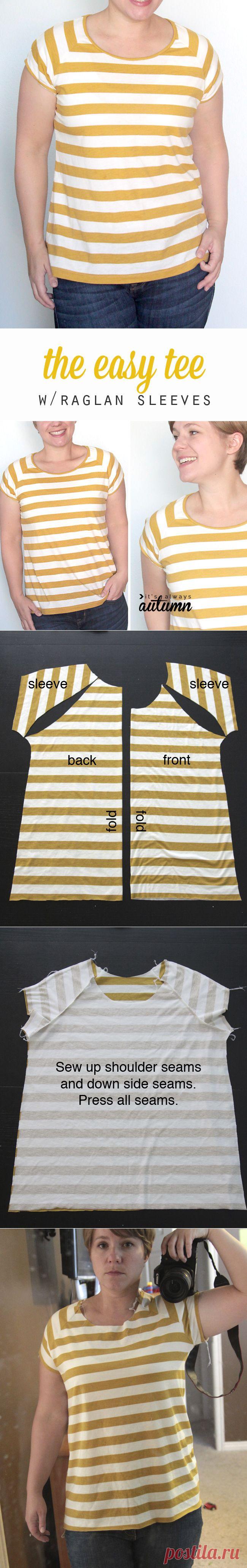 легкий тройник {рукав реглан учебник} - это всегда осень