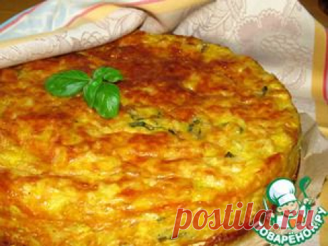Рисовый пирог с тыквой и базиликом