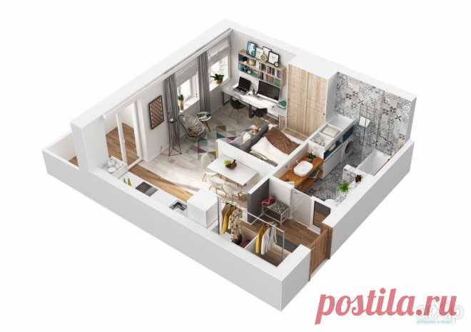 Дизайн интерьера - Проект "Apartament Verbi 40m2"