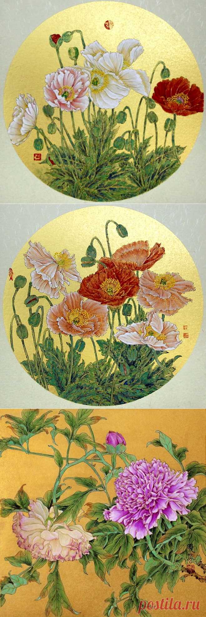 Художник Huangxiao Fen|Золотые натюрморты