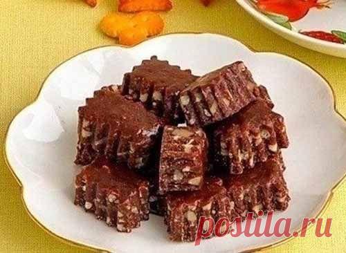 Шоколадно-ореховые тянучки