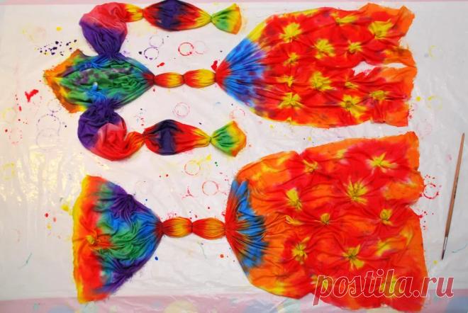 Узелковый батик своими руками. Мастер-классы Сегодня мы с вами будем говорить именно о технике 