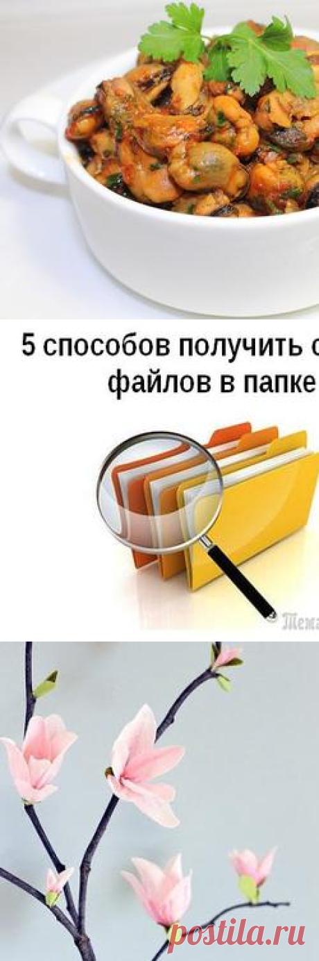 5 способов получить список файлов в папке - lnd2011-55@mail.ru - Почта Mail.Ru