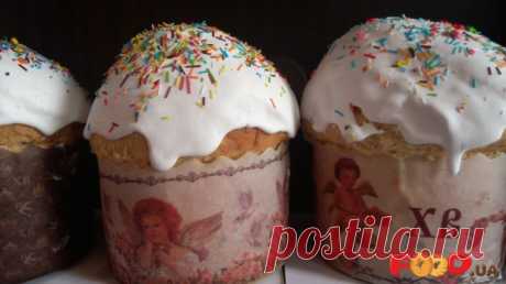 Мягкая глазурь для куличей без белков