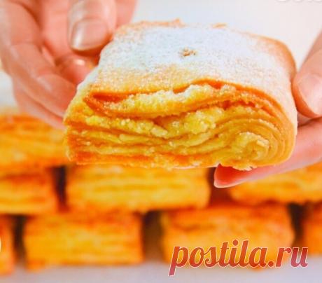 Слойки на кефире "Наполеон"