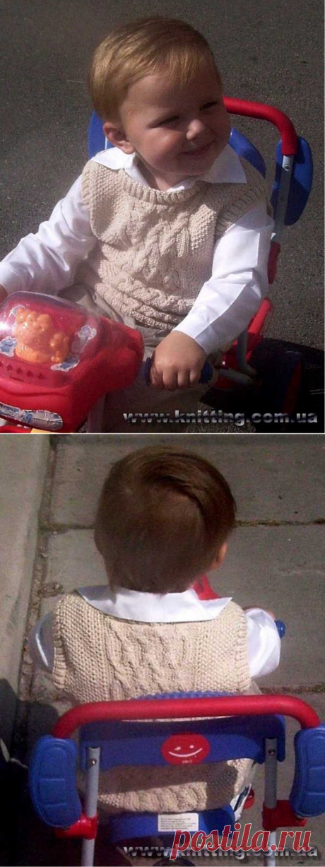 Жилетка. Пелых Наталья. Мое вязание. Вязание спицами.