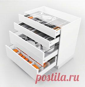 Функциональные конструкции шкафов от Blum
