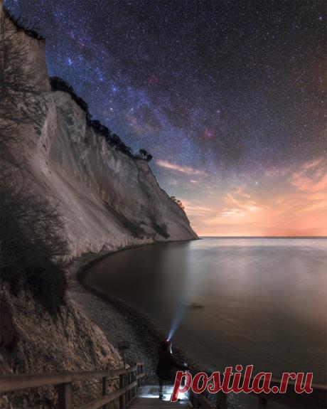 Дания, Møns klint, парк тёмного неба.