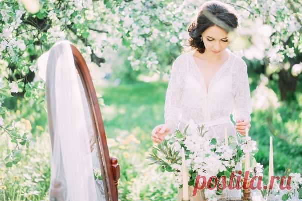 🌸 Утро невесты в цветущем саду 🌸