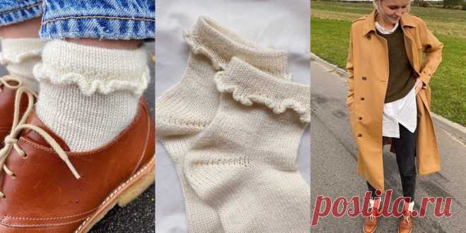 Вязаные носочки Ruffle Socks - Вяжи.ру