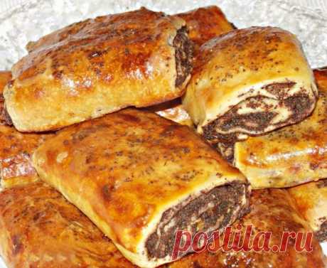 Любимая выпечка детства — ароматные, мягкие, вкусные сдобные булочки с маком и изюмом