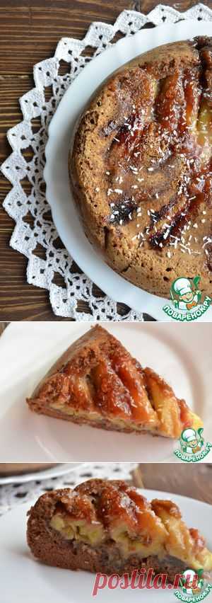 Банановый перевернутый пирог в мультиварке - кулинарный рецепт