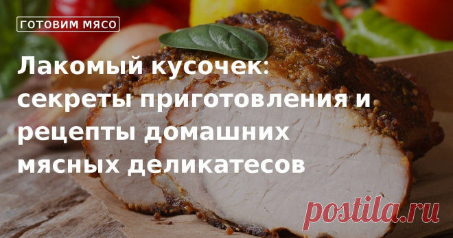 Рецепты приготовления мясных деликатесов в домашних условиях Как приготовить дома вкусные и натуральные мясные деликатесы? Подборку оригинальных и простых рецептов по изготовлению буженины, ветчины из различных видов мяса, террина, зельца вы найдете в нашей статье.