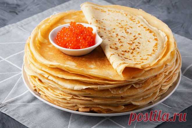 Приготовление блинов на сметане