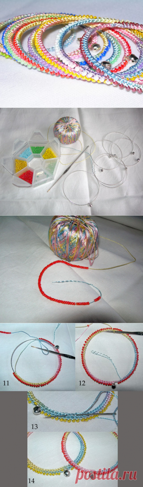 Радужные браслеты