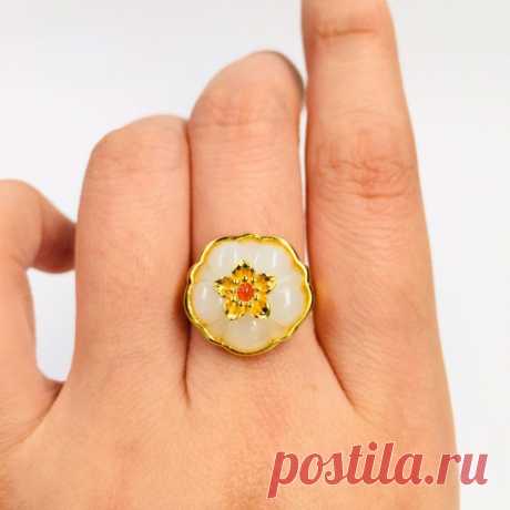 14k gold ring women gold ring with stone Engagement Rings | Etsy