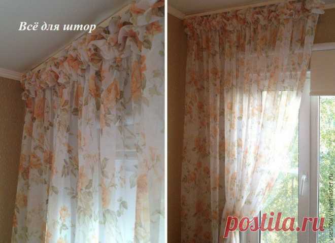 Как быстро сшить шторы с буфами