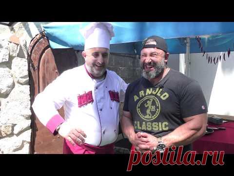 Люля кебаб 1.5 метра. Силач не осилил это блюдо. Вячеслав Максюта и люляшечка в лавашечке.