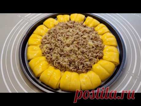 РЕЦЕПТ БОМБА Удивительный пирог с мясом- воздушное тесто и вкусная начинка