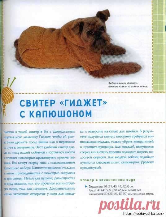 Вяжем для четвероногих модников. Книга по вязанию