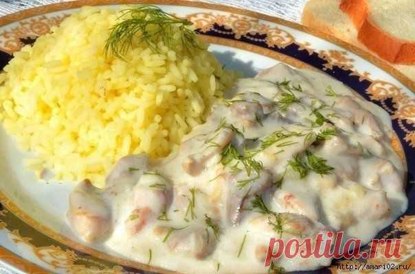 Нежнейшая курица в молочном соусе..