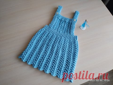 Сарафан для девочки крючком