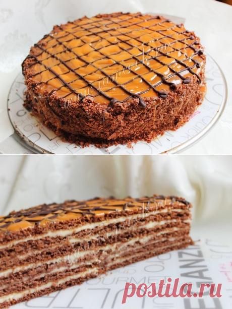 Торт «Шоколадная девочка», рецепт с фото.