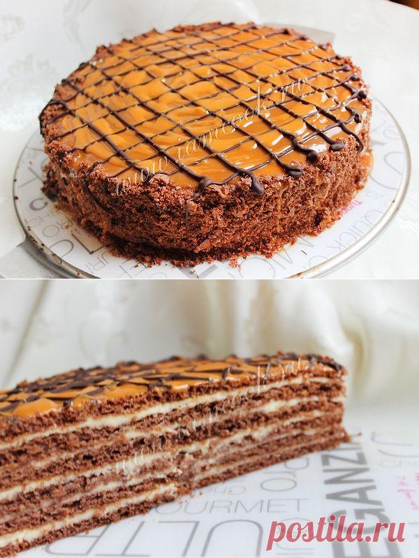 Торт «Шоколадная девочка», рецепт с фото.