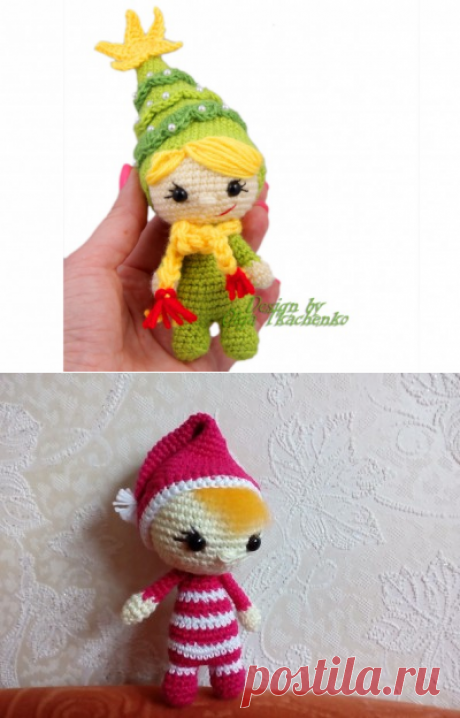 Новогодняя игрушка амигуруми "Амигурушка Новогодняя Елка" крючком. Видео Мастер класс