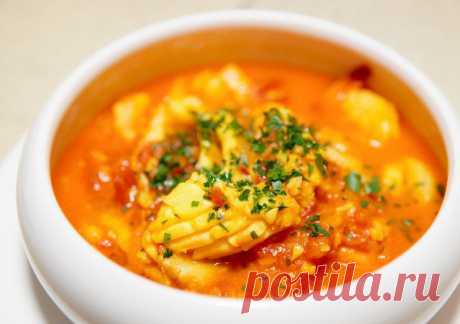 Рыбный суп из морского окуня » Кулинарные рецепты