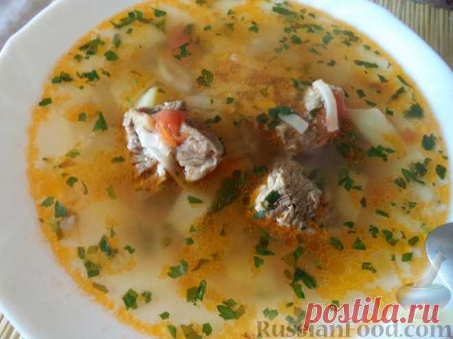 Рецепт: Суп из свинины с вермишелью на RussianFood.com