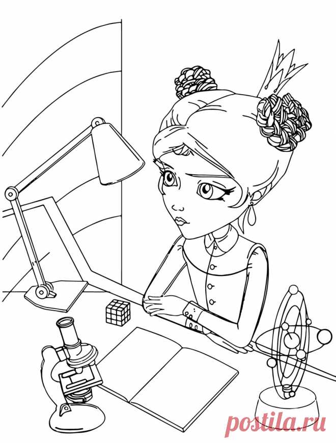 Раскраски Царевны скачать или распечатать