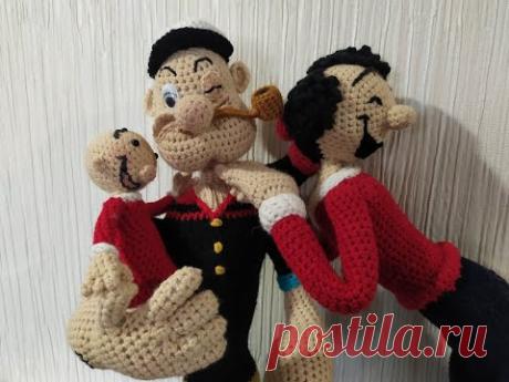 СвиПи малыш Папайя, ч.1. Swee'Pea baby Popeye, р.1. Amigurumi. Crochet. Вязать игрушки, амигуруми.