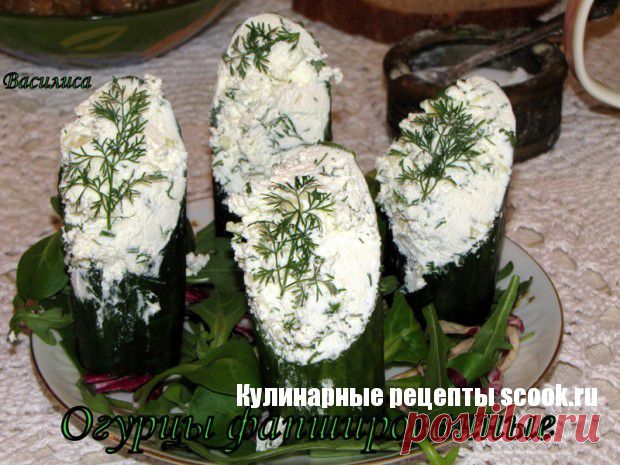 Огурцы фаршированные творогом | Рецепты вкусных блюд
