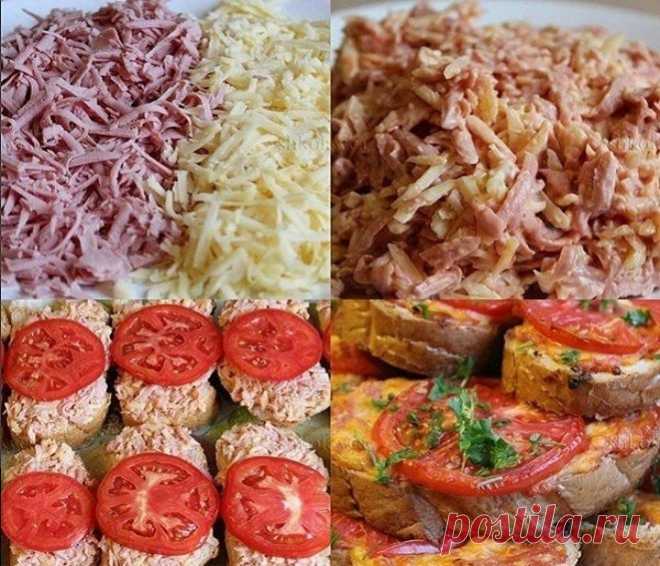 Горячий бутерброд – “Ленивая пицца” – вкусно, просто и быстро!