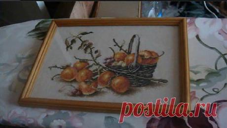 Мастер класс по оформлению вышивки в рамку | Подружки