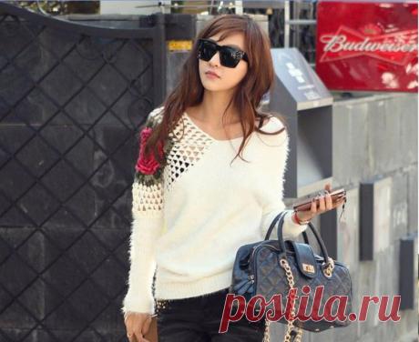 pullover sweater women Picture - More Detailed Picture about free shipping brand designers 2015 fashion sweater women sweaters knit flower mohair sweater Irregular hollow out pullovers Picture in Pullovers from Mercy Store | Aliexpress.com | Alibaba Group