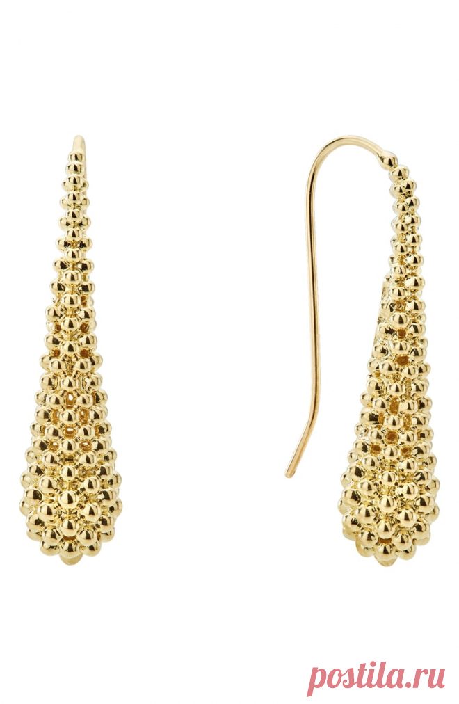 LAGOS Caviar Gold Teardrop Earrings | Nordstrom Free shipping and returns on LAGOS Caviar Gold Teardrop Earrings at Nordstrom.com. Caviar beads texture teardrops cast in 18-karat gold.