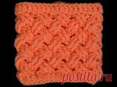 Crochet : Punto Entrecruzado (Tejido de Cesta)
