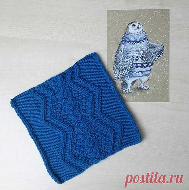 Узоры спицами и крючком